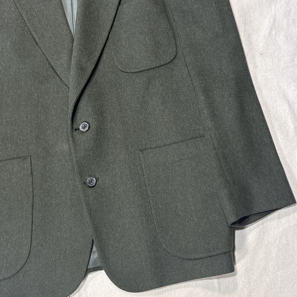 Eddie Bauer Men's Dark Green Wool Blazer - Picture 10 of 16